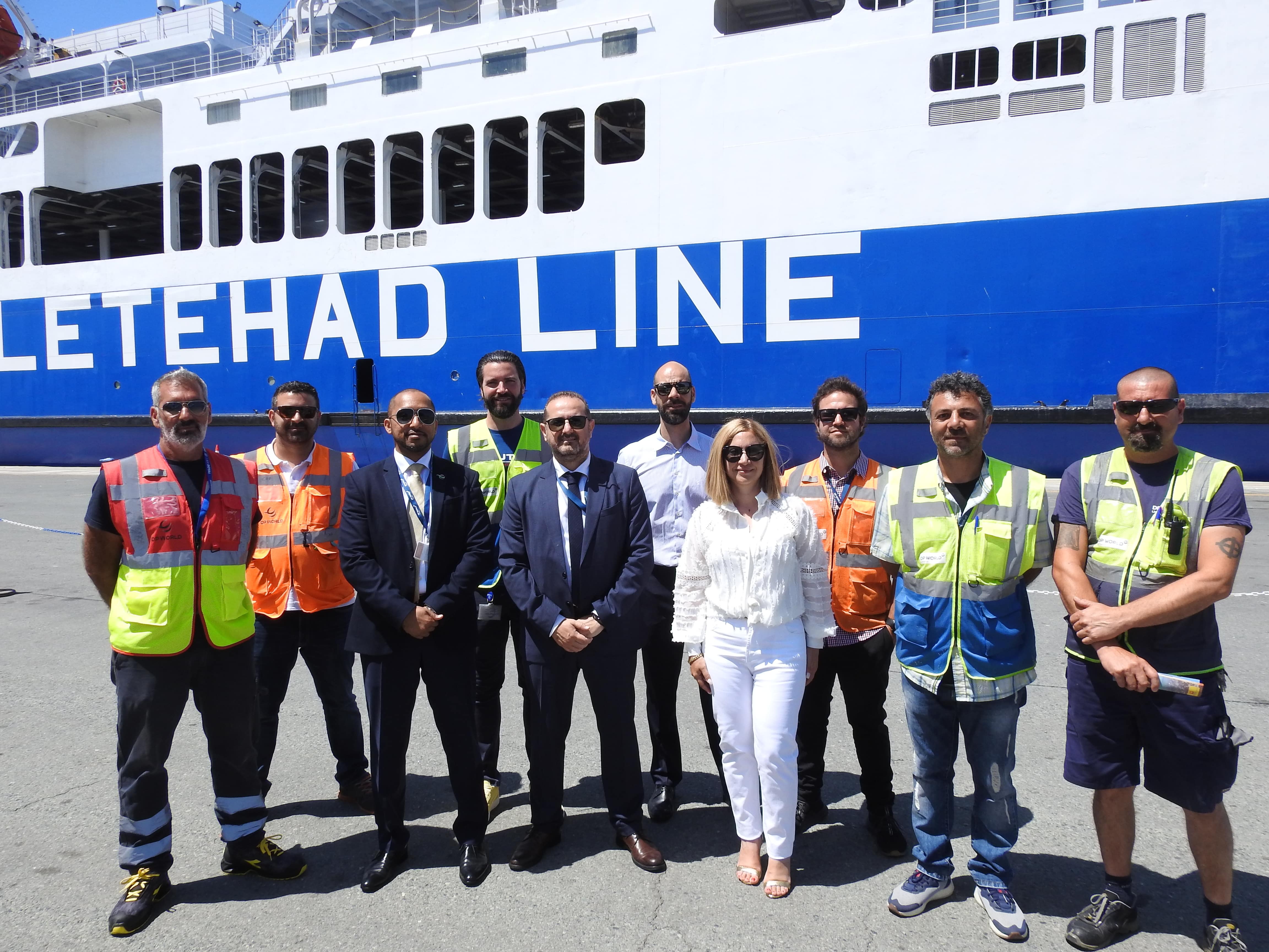 Από το τερματικό της DP World Limassol σάλπαρε το πρώτο πλοίο της ακτοπλοϊκής σύνδεσης